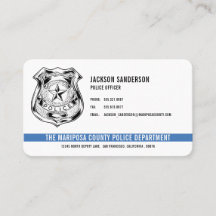 Aangepaste politie afdeling Logo Thin Blue Line