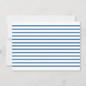 Aangepaste politie auto stationery, jongens blauw  bedankkaart (Achterkant)