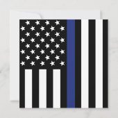 Aangepaste Politie Papa Vaderdag Dunne Blauwe Lijn Kaart (Achterkant)