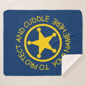 Aangepaste politie-politie om te beschermen en te  sherpa deken (Voorkant (horizontaal))