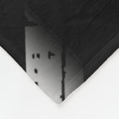 Aangepaste politie Thin Blue Line American Flag Of Fleece Deken (Hoek)