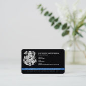 Aangepaste Politieafdeling Handhaving QR-code Visitekaartje (Staand voorkant)