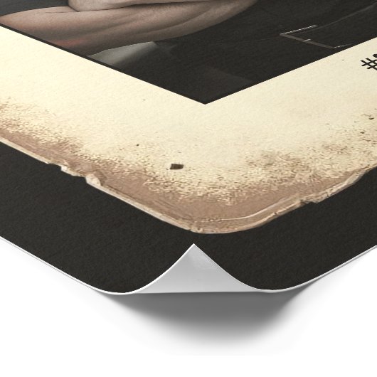 Aangepaste Politieagent Gift Wall Art, Schoppenaas Poster (Hoek)