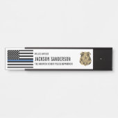 Aangepaste politieagent politiebureau deurbordje (Voorkant)