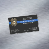 Aangepaste politiefunctionaris Dept Wetshandhaving Magnetisch Visitekaartje (Voorbeeld)