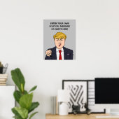 Aangepaste politieke boodschap poster (Thuiskantoor)