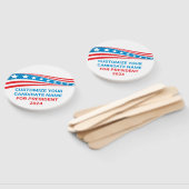 Aangepaste politieke campagne 2024 Amerikaanse vla Handwaaier (Niet-gemonteerd)