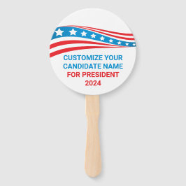 Aangepaste politieke campagne 2024 Amerikaanse vla Handwaaier