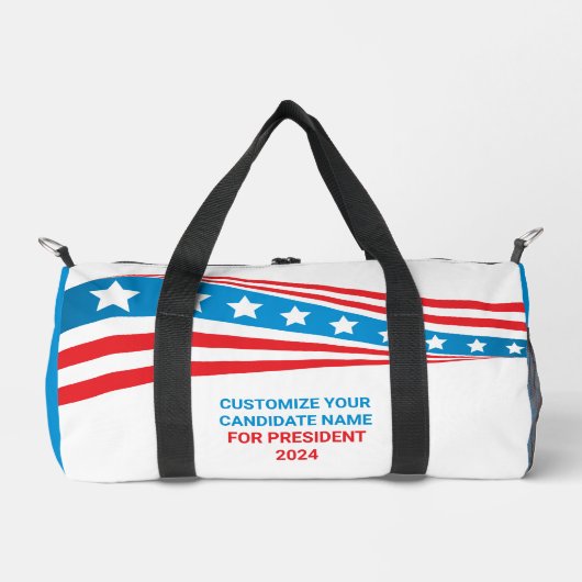 Aangepaste politieke campagne 2024 Amerikaanse vla Plunjezak (Voorkant)