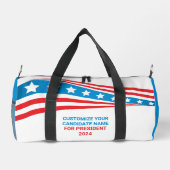 Aangepaste politieke campagne 2024 Amerikaanse vla Plunjezak (Achterkant)