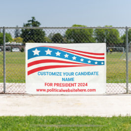 Aangepaste politieke campagne 2024 Amerikaanse vla Spandoek