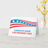 Aangepaste Politieke Campagne Amerikaanse Verkiezi Kaart (Gele Bloem)