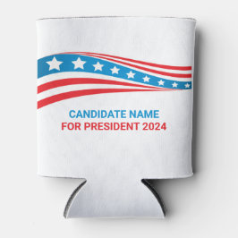 Aangepaste politieke campagne Amerikaanse vlag Sja Blikjeskoeler