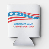 Aangepaste politieke campagne Amerikaanse vlag Sja Blikjeskoeler (Achterkant)