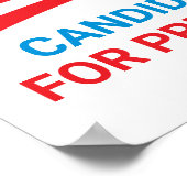 Aangepaste politieke campagne Amerikaanse vlag Sja Poster (Hoek)