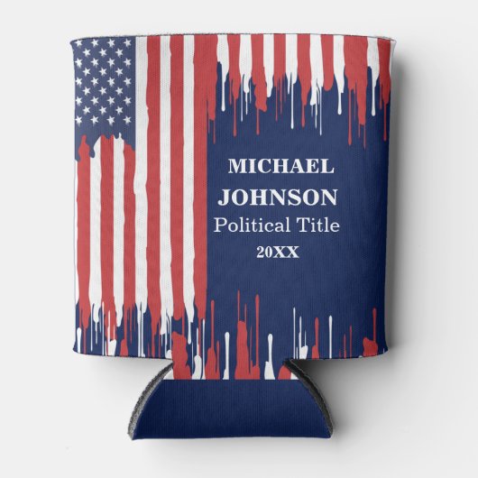 Aangepaste politieke campagne blikjeskoeler (Voorkant)