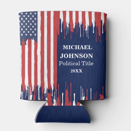 Aangepaste politieke campagne blikjeskoeler (Achterkant)