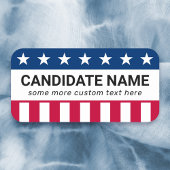Aangepaste politieke campagne kandidaat-patriottic naamplaatje