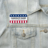 Aangepaste politieke campagne kandidaat-patriottic naamplaatje (In situ)