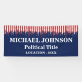  Aangepaste politieke campagne  Spandoek (Horizontaal)