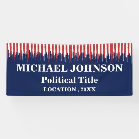  Aangepaste politieke campagne  Spandoek (Horizontaal)