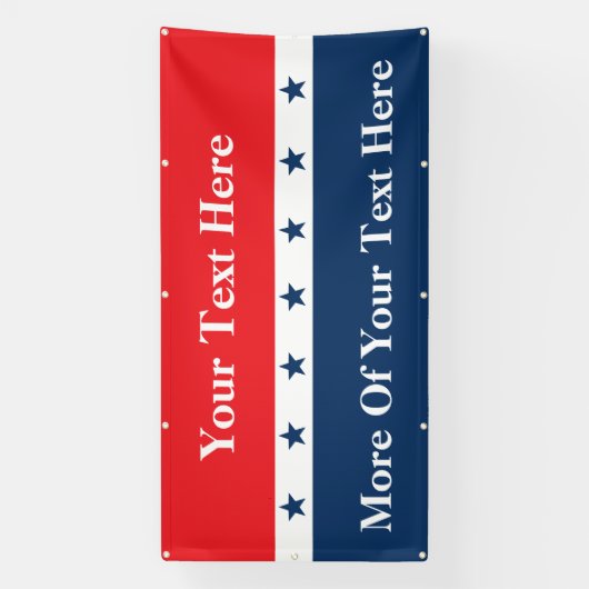 Aangepaste politieke campagne spandoek (Verticaal)