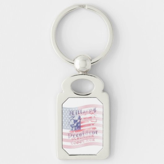 Aangepaste politieke campagne voor president Hilla Sleutelhanger (Voorkant)