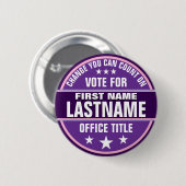 Aangepaste politieke campagneknop ronde button 5,7 cm (Voorkant /achterkant)