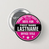 Aangepaste politieke campagneknop ronde button 5,7 cm (Voorkant /achterkant)