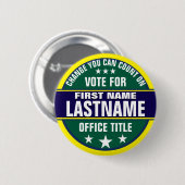 Aangepaste politieke campagneknop ronde button 5,7 cm (Voorkant /achterkant)
