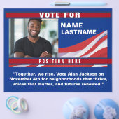 Aangepaste politieke campagnesjabloon flyer (Enkel)