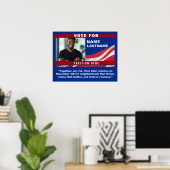 Aangepaste politieke campagnesjabloon poster (Thuiskantoor)