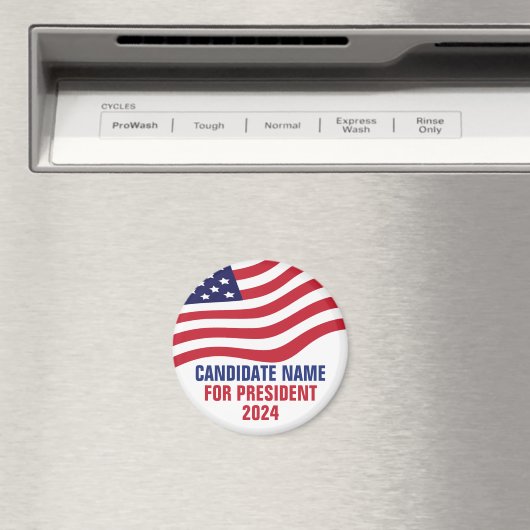 Aangepaste politieke kandidaat 2024 verkiezingscam magneet (Insitu (Vaatwasser))