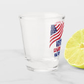 Aangepaste politieke kandidaat 2024 verkiezingscam shot glas (Links)