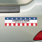 Aangepaste politieke kandidaat campagnenaam Patrio Bumpersticker (Op auto)