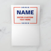 Aangepaste politieke Logo (Trump Design) Kaart (Binnen)
