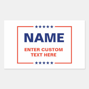 Aangepaste politieke Logo (Trump Design) Rechthoekige Sticker