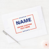 Aangepaste politieke Logo (Trump Design) Rechthoekige Sticker (Envelop)