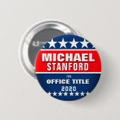 Aangepaste politieke Sjabloon Button (Voorkant /achterkant)