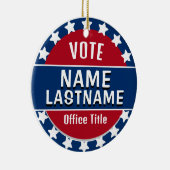 Aangepaste politieke Sjabloon Keramisch Ornament (Rechts)