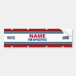Aangepaste politieke Sjabloon voor campagne Bumpersticker