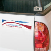 Aangepaste politieke verkiezingen kandidaat 2024 bumpersticker (Op Truck)