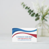 Aangepaste politieke verkiezingen kandidaat 2024 visitekaartje (Staand voorkant)