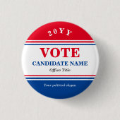 Aangepaste politieke verkiezingscampagne Button (Voorkant)