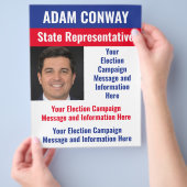 Aangepaste politieke verkiezingscampagne flyer (Hand)