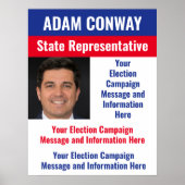 Aangepaste politieke verkiezingscampagne poster (Voorkant)