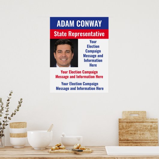 Aangepaste politieke verkiezingscampagne poster (Keuken)
