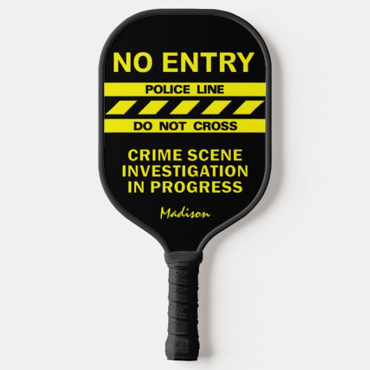 Aangepaste politielijn pickleball paddle (Achterkant)