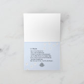 Aangepaste politieman met Pistool Hartelijk dank Bedankkaart (Binnen)