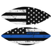 Aangepaste politievlag in blauwe lijn american football (Panelen)